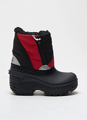 Bottes tissage satiné bout rond noir SKECHERS garçon