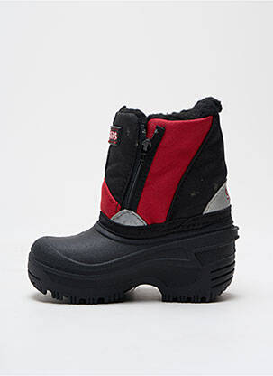 Bottes tissage satiné bout rond noir SKECHERS garçon