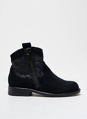 Bottines/boots tissage tissage pailleté talon bas noir NIMAL fille