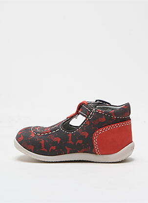 Sandales/nu pieds bout rond bout rond rouge KICKERS enfant