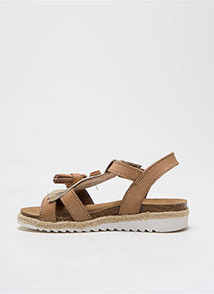 Sandales/nu pieds tissage tissage pailleté bout ouvert or REQINS fille