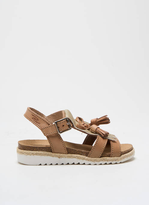 Sandales/nu pieds tissage tissage pailleté bout ouvert or REQINS fille