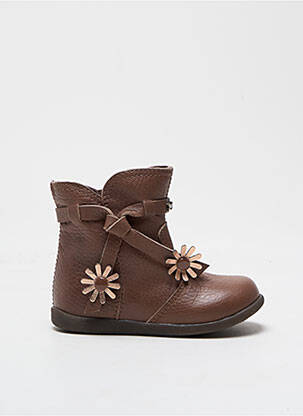 Bottines/boots matière lisse bout rond marron STONES AND BONES fille