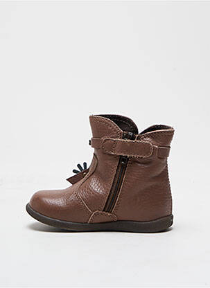 Bottines/boots matière lisse bout rond marron STONES AND BONES fille