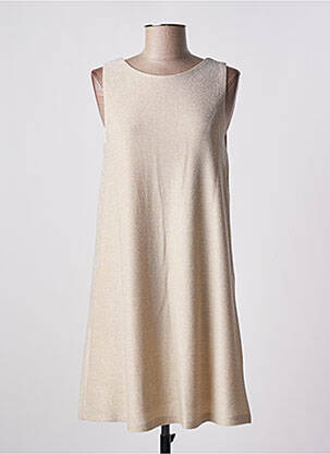 Robe mi-longue sans manche sans manche beige GRACE & MILA femme