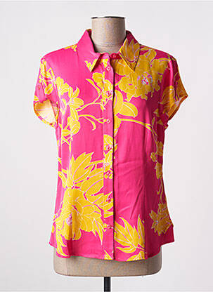 Chemisier manches courtes manches courtes rose GUESS femme