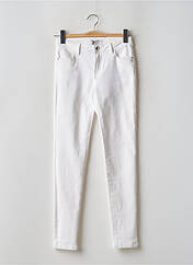 Pantalon slim blanc MORGAN pour femme seconde vue