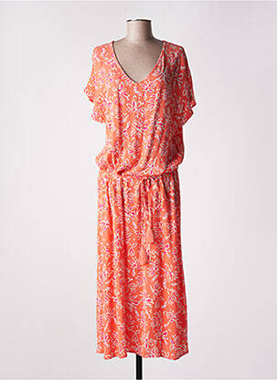 Robe longue orange ÉTYMOLOGIE pour femme