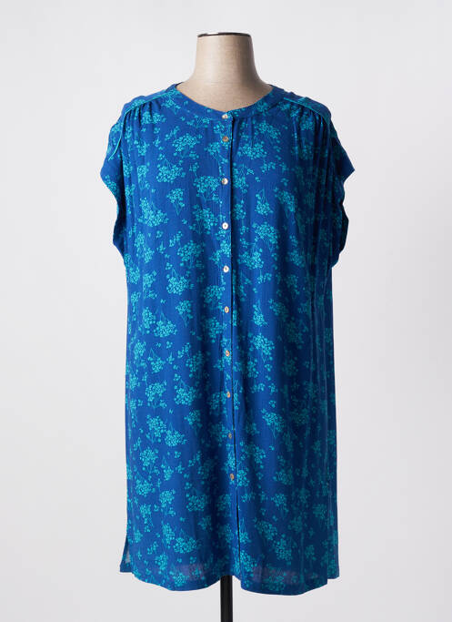 Robe mi-longue bleu ÉTYMOLOGIE pour femme