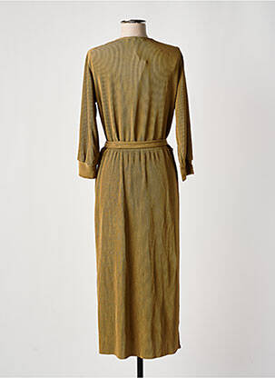 Robe longue manches longues manches longues or GARCIA femme