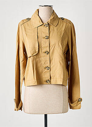 Veste casual coupe droite beige GARCIA femme
