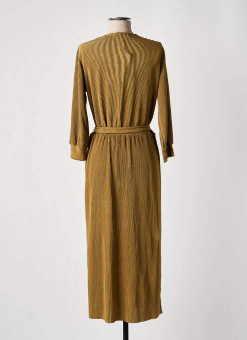 Robe longue manches longues manches longues or GARCIA femme