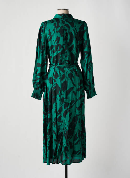 Robe longue vert KAFFE pour femme