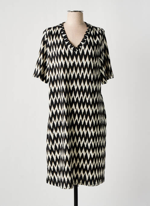 Robe mi-longue noir GARCIA pour femme