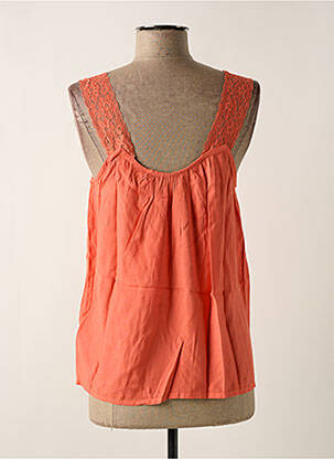 Top coupe fluide fines bretelles orange CREAM femme