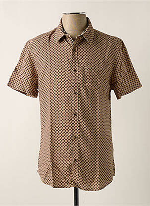 Chemise manches courtes poches marron TEDDY SMITH homme