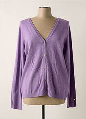Gilet manches longues violet CREAM pour femme seconde vue