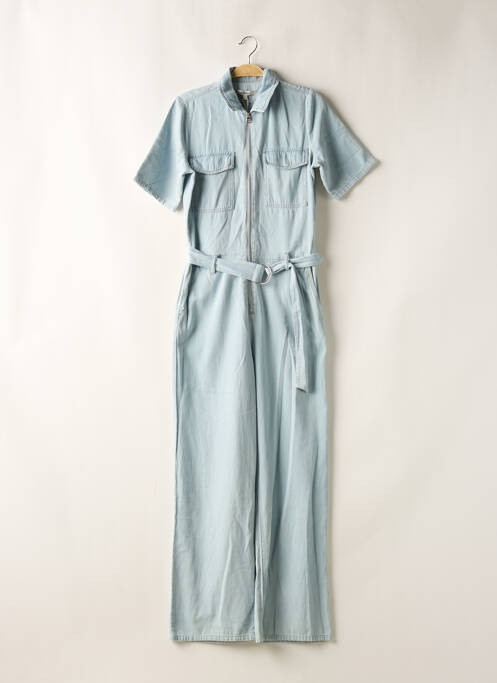 Combi-pantalon poches manches courtes bleu GARCIA femme