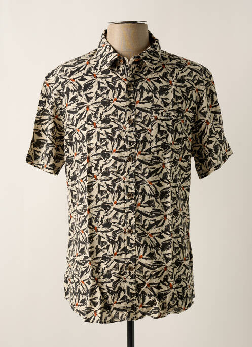 Chemise manches courtes beige TEDDY SMITH pour homme