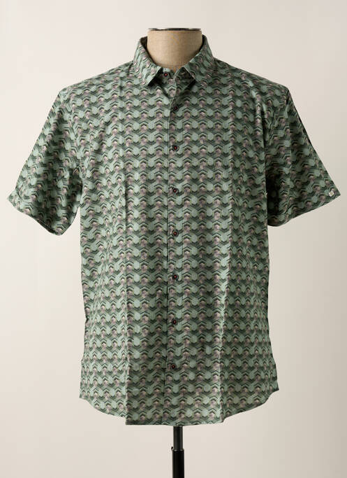 Chemise manches courtes vert NO EXCESS pour homme