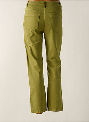 Pantalon 7/8 taille haute taille haute vert KAFFE femme