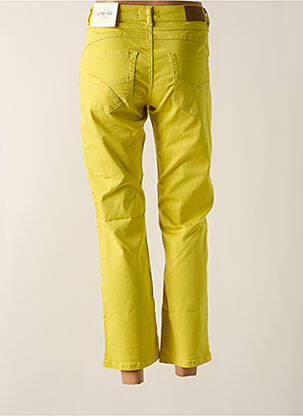 Pantalon droit stretch taille normale jaune CREAM femme