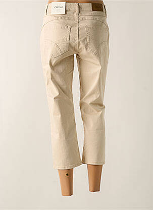 Pantacourt stretch taille normale beige CREAM femme