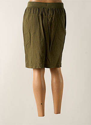 Jupe mi-longue taille haute vert KAFFE femme