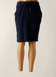 Jupe mi-longue taille haute bleu KAFFE femme