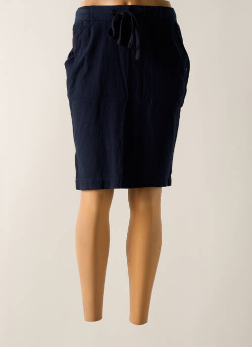 Jupe mi-longue bleu KAFFE pour femme