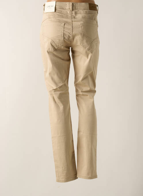 Pantalon droit beige CREAM pour femme