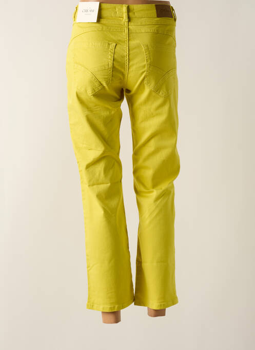 Pantalon droit jaune CREAM pour femme