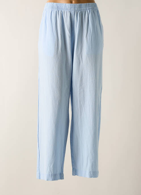 Pantalon large bleu KAFFE pour femme