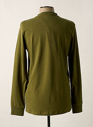 T-shirt stretch manches longues vert KARL LAGERFELD homme