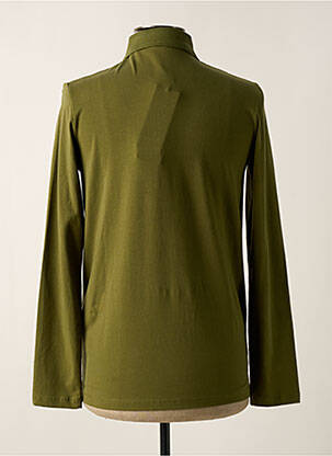 Polo manches longues manches longues vert KARL LAGERFELD homme