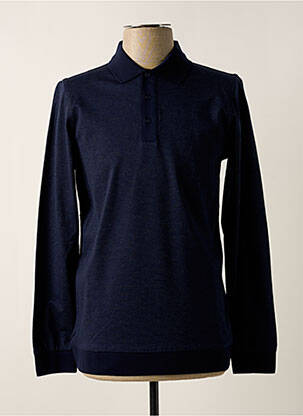 Polo manches longues manches longues bleu KARL LAGERFELD homme