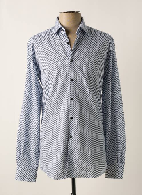 Chemise manches longues bleu KARL LAGERFELD pour homme