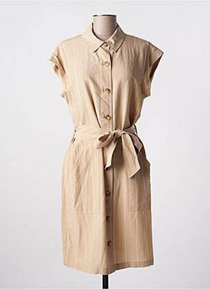 Robe courte manches courtes manches courtes beige LIU JO femme