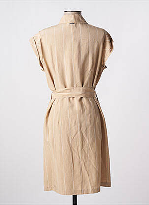 Robe courte manches courtes manches courtes beige LIU JO femme