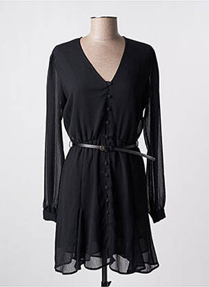 Robe mi-longue manches longues manches longues noir LIU JO femme