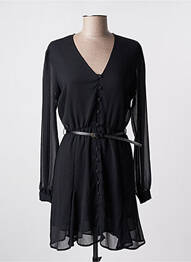 Robe mi-longue manches longues manches longues noir LIU JO femme