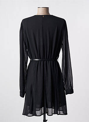 Robe mi-longue manches longues manches longues noir LIU JO femme