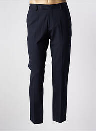 Pantalon droit fermeture zippée sous rabat avec crochet bleu LIU JO femme