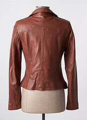 Veste en cuir marron OAKWOOD pour femme seconde vue