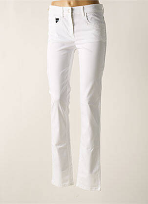 Pantalon slim stretch taille normale blanc ZERRES femme