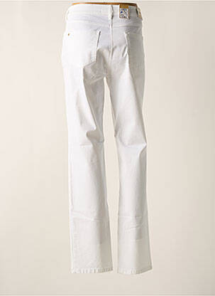 Pantalon droit stretch taille normale blanc ZERRES femme
