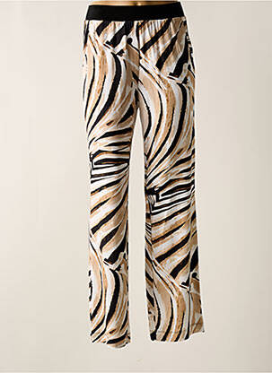 Pantalon droit stretch taille normale beige LE COMTE femme