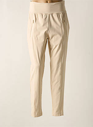 Pantalon slim taille élastique taille normale beige MARC AUREL femme