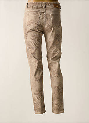 Pantalon slim stretch taille normale beige EVA KAYAN femme