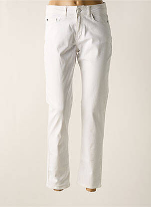 Pantalon slim stretch taille normale blanc DOLCEZZA femme
